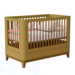 Berço Mini Cama Boom Slim Classic Savana Fosco com Colchão Supreme - Reller Móveis Berço Mini Cama Boom Slim Classic Savana Fosco com Colchão Supreme - Reller Móveis
