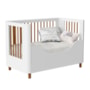 Berço Mini Cama Boom Slim Nordic Branco Fosco com Colchão Baby Physical - Reller Móveis