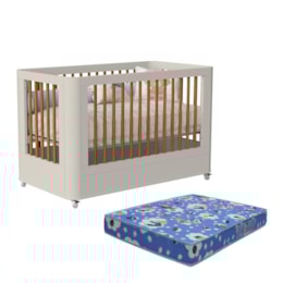 Berço Mini Cama Boom Slim Wheels Areia Fosco com Colchão Baby Physical - Reller Móveis Berço Mini Cama Boom Slim Wheels Areia Fosco com Colchão Baby Physical - Reller Móveis