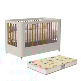 Berço Mini Cama Boom Slim Wheels Areia Fosco com Colchão Supreme - Reller Móveis Berço Mini Cama Boom Slim Wheels Areia Fosco com Colchão Supreme - Reller Móveis