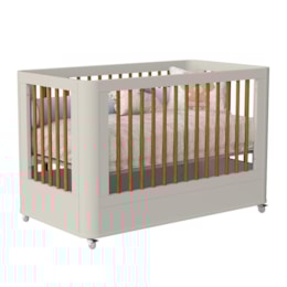 Berço Mini Cama Boom Slim Wheels Areia Fosco - Reller Móveis Berço Mini Cama Boom Slim Wheels Areia Fosco - Reller Móveis
