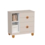 Berço Mini Cama com Cômoda Sapateira 1 Porta e 4 Gavetas Apolo Areia Fosco - Reller Móveis
