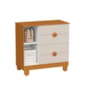 Berço Mini Cama com Cômoda Sapateira 1 Porta e 4 Gavetas Apolo Areia Fosco/Savana - Reller Móveis