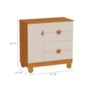 Berço Mini Cama com Cômoda Sapateira 1 Porta e 4 Gavetas Apolo Areia Fosco/Savana - Reller Móveis
