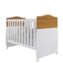 Berço Mini Cama Conforto Nature/Branco com Colchão Supreme - Permóbili Baby