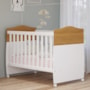 Berço Mini Cama Conforto Nature/Branco - Permóbili Baby