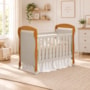 Berço Mini Cama Danny Areia Fosco/Savana Fosco com Colchão D18 de 10cm - Reller Móveis