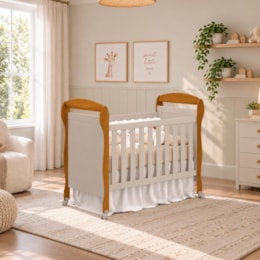 Berço Mini Cama Danny Areia Fosco/Savana Fosco - Reller Móveis