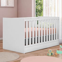 Berço Mini Cama Doce Sonho Branco com Colchão Supreme - Qmovi  Berço Mini Cama Doce Sonho Branco com Colchão Supreme - Qmovi