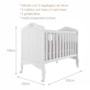 Berço Mini Cama Harmonia Branco com Colchão Physical - Permóbili Baby