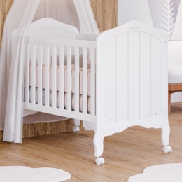 Berço Mini Cama Harmonia Branco - Permóbili Baby