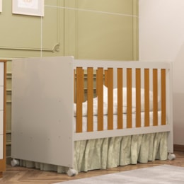 Berço Mini Cama Katatau Flex Areia Fosco/Savana Fosco - Reller Móveis