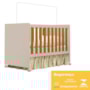 Berço Mini Cama Katatau Flex Areia Fosco/Savana Fosco - Reller Móveis