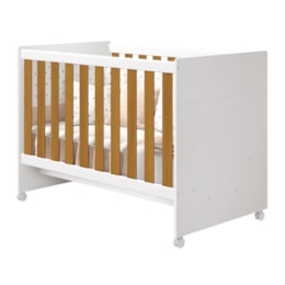 Berço Mini Cama Katatau Flex Branco/Savana com Colchão D18 de 10cm - Reller Móveis Berço Mini Cama Katatau Flex Branco/Savana com Colchão D18 de 10cm - Reller Móveis