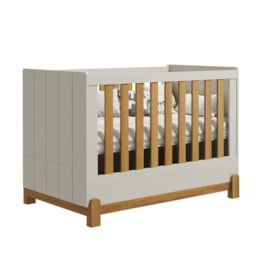 Berço Mini Cama Lotus Frisado Areia Fosco/Savana - Reller Móveis Berço Mini Cama Lotus Frisado Areia Fosco/Savana - Reller Móveis
