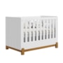 Berço Mini Cama Lotus Frisado Branco Fosco com Colchão Baby Physical - Reller Móveis