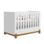 Berço Mini Cama Lotus Liso Branco Fosco com Colchão Baby Physical - Reller Móveis