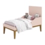 Berço Mini Cama Noah Classic Rosa Fosco com Pés Amadeirado - Reller Móveis