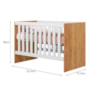 Berço Mini Cama Soft Amadeirado/Branco – Tigus Móveis
