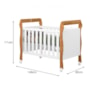 Berço Mini Cama Soninho Branco/Amadeirado – Tigus Móveis