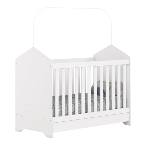 Berço Mini Cama Vanila Branco - Móveis Henn