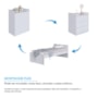 Berço Multifuncional Beni 4 em 1 Branco Brilho com 3 Gavetas e Colchão Baby Physical - Móveis Peroba