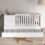 Berço Multifuncional Formare com Cama Auxiliar Branco Soft e Colchão Baby Physical - Matic Móveis