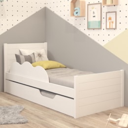 Bicama Elza Branco com Proteção e Colchões Supreme D33 - Permóbili Baby Bicama Elza Branco com Proteção e Colchões Supreme D33 - Permóbili Baby