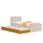 Bicama Sofá Lotus Areia Fosco/Savana Fosco com Colchões Light D33 e Physical D20 - Reller Móveis