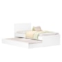 Bicama Sofá Nino Branco Fosco com Colchões Light D33 e Physical D20 - Reller Móveis