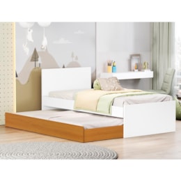 Bicama Sofá Nino Branco Fosco/Savana Fosco com Colchões Light D33 e Physical D20 - Reller Móveis