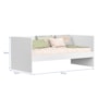 Bicama Sofá Nino Branco Fosco/Savana Fosco com Colchões Supreme D33 e D20 - Reller Móveis