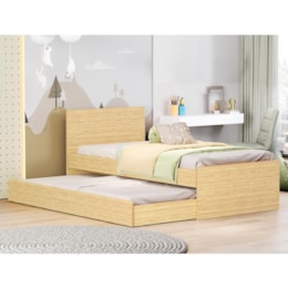 Bicama Sofá Nino Naturale com Colchões Light D33 e Physical D20 - Reller Móveis