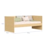 Bicama Sofá Nino Naturale com Colchões Light D33 e Physical D20 - Reller Móveis