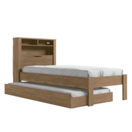 Bicama Solteiro Invicta com Baú Jatobá - PR Móveis Bicama Solteiro Invicta com Baú Jatobá - PR Móveis