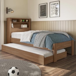 Bicama Solteiro Invicta com Baú Jatobá - Santos Andirá