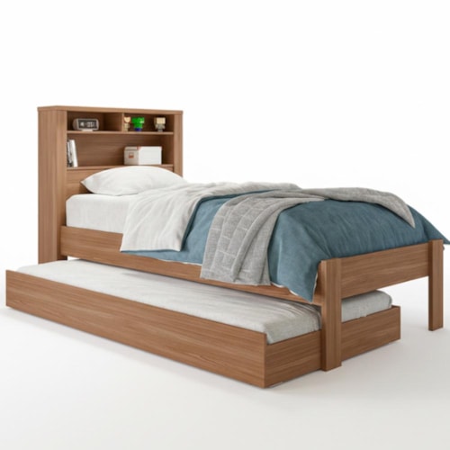 Bicama Solteiro Invicta com Baú Jatobá - Santos Andirá