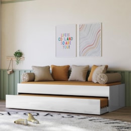 Bicama Solteiro Ônix Flex Branco - Peternella Móveis Bicama Solteiro Ônix Flex Branco - Peternella Móveis