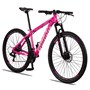 Bicicleta Aro 29 Quadro 15 Dropp SX Sport 21 Marchas Cambio Shimano TZ Freio a Disco Mecânico Rosa Neon/Branco - TRW Bikes 
