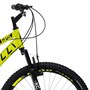Bicicleta GPS Aro 26 Aero 21 Marchas Freios V-Brake em Aço Carbono Amarelo Neon - Colli Bike
