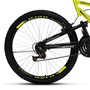 Bicicleta GPS Aro 26 Aero 21 Marchas Freios V-Brake em Aço Carbono Amarelo Neon - Colli Bike