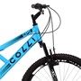 Bicicleta GPS Aro 26 Aero 21 Marchas Freios V-Brake em Aço Carbono Azul Champanhe - Colli Bike
