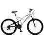 Bicicleta GPS Aro 26 Aero 21 Marchas Freios V-Brake em Aço Carbono Branco - Colli Bike