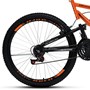 Bicicleta GPS Aro 26 Aero 21 Marchas Freios V-Brake em Aço Carbono Laranja Neon - Colli Bike