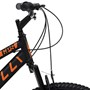 Bicicleta GPS Aro 26 Aero 21 Marchas Freios V-Brake em Aço Carbono Preto/Laranja Neon - Colli Bike
