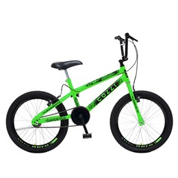 Bicicleta Max Boy Cross Aro 20 Freio V-Brake 1 Marcha Verde Neon - Colli Bike