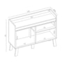 Buffet Aparador Atlas 4 Portas Cinamomo/Branco Tx - PR Móveis 