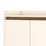 Buffet Aparador Bary 3 Portas Off White/Nature - Móveis Henn 