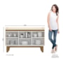 Buffet Aparador Bary 3 Portas Off White/Nature - Móveis Henn 