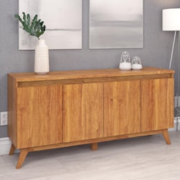 Buffet Aparador Flip 4 Portas Mel - Viero Buffet Aparador Flip 4 Portas Mel - Viero